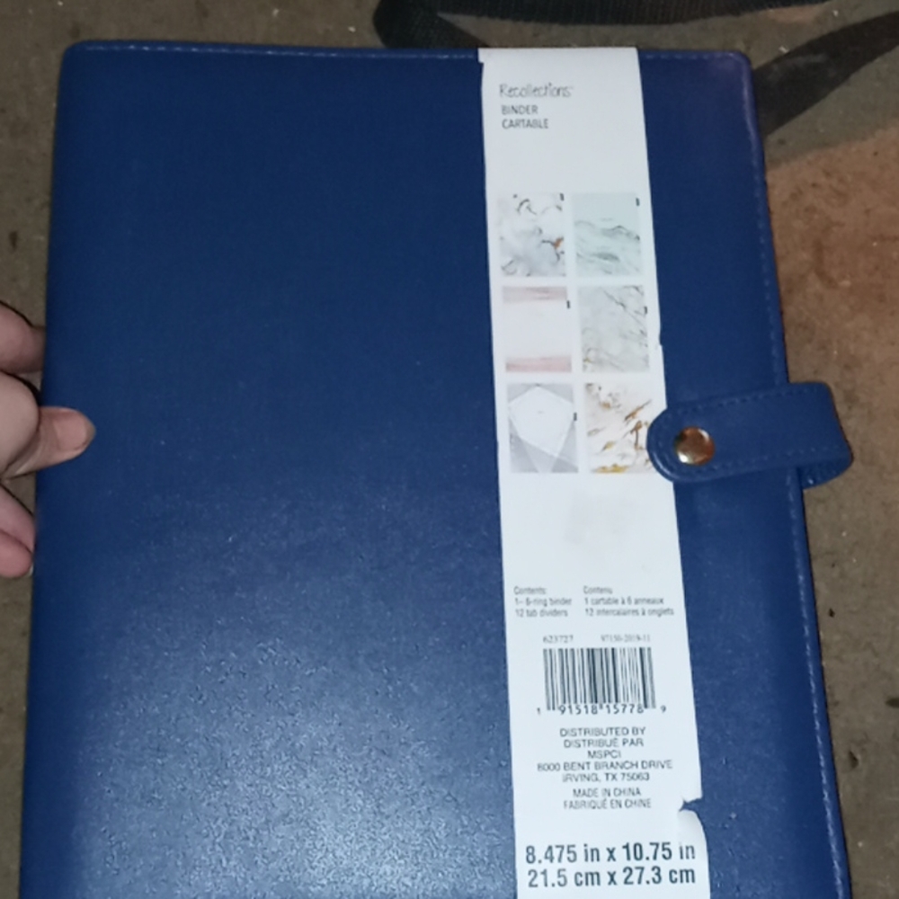 Blue bigger binder planner